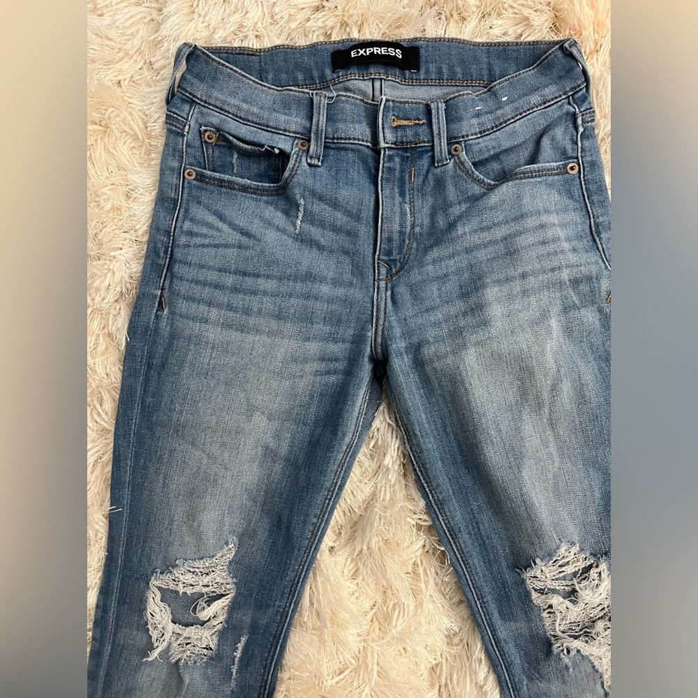Express light jeans mid rise size 0R
